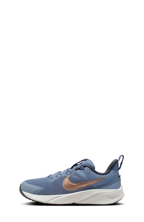 Nike Kids' Star Runner 4 Sneaker In Ashen Slate/armory Navy