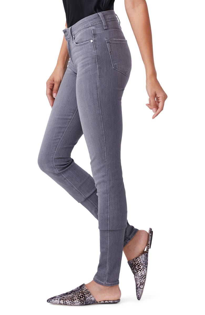 PAIGE Leggy Mid Rise Long Ultra Skinny Jeans, Alternate, color, Stone Dust
