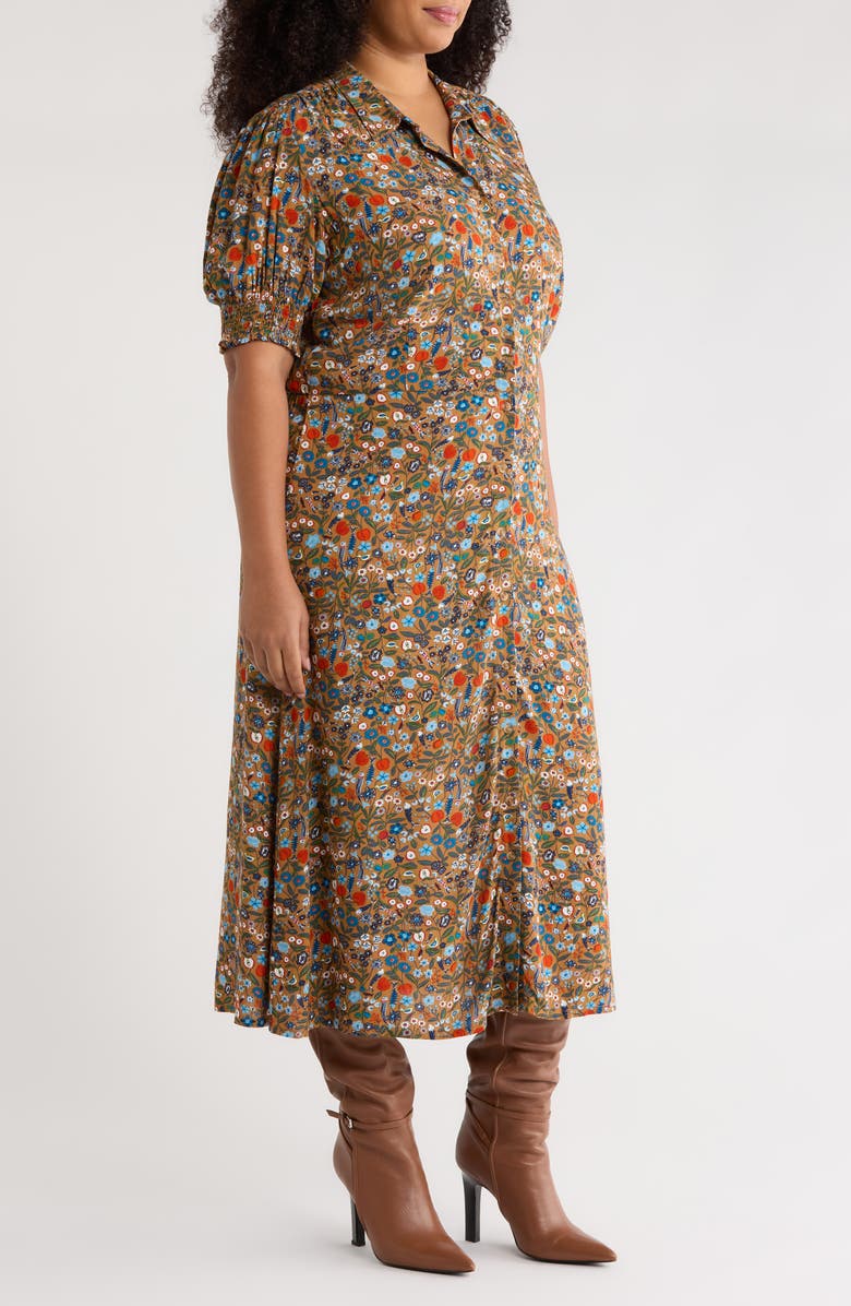 Seasalt Cornwall Bridget Floral Print Midi Dress, Alternate, color, Still Life Basket