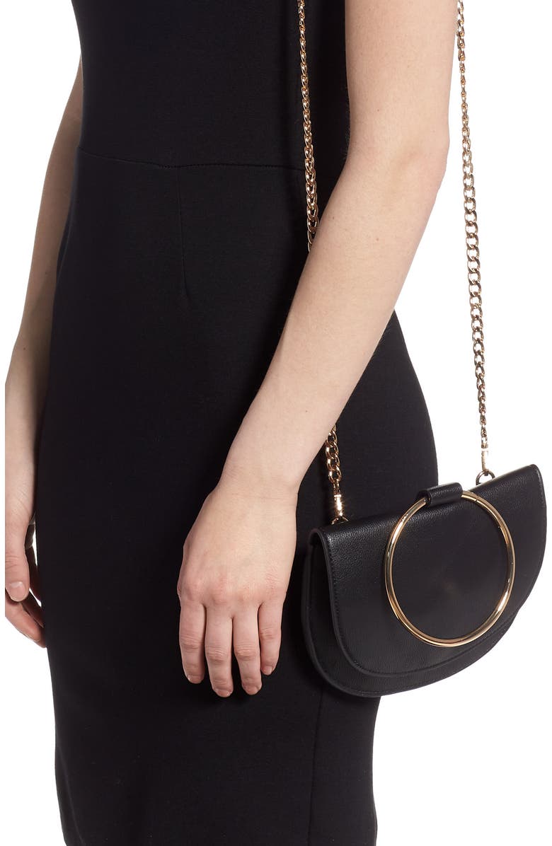 Trouvé Reese Faux Leather Ring Crossbody Bag, Alternate, color,