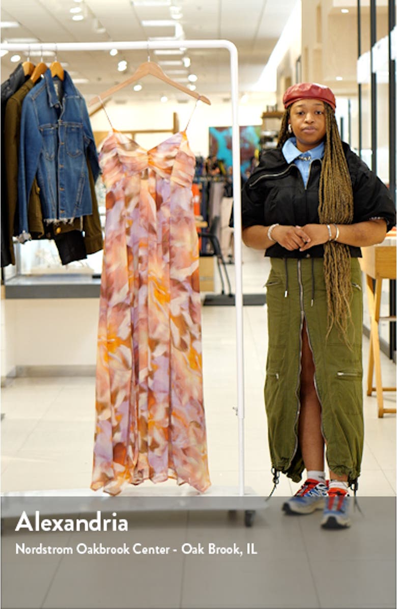 Chiffon Halter Maxi Sundress, sales video thumbnail