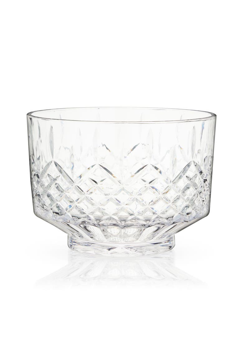 Admiral Crystal Punch Bowl, Main, color, Clear