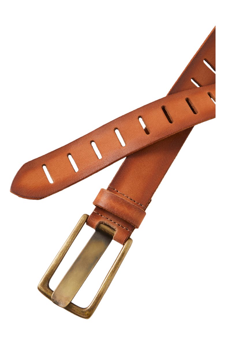 Free People We the Free WTF Jona Leather Belt, Alternate, color, Russet