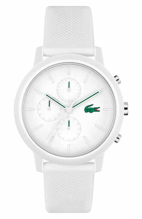 12.12 Chronograph Silicone Strap Watch, 44mm