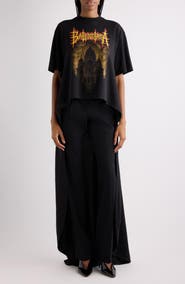 Balenciaga Sacré Couer Graphic T-Shirt with Train