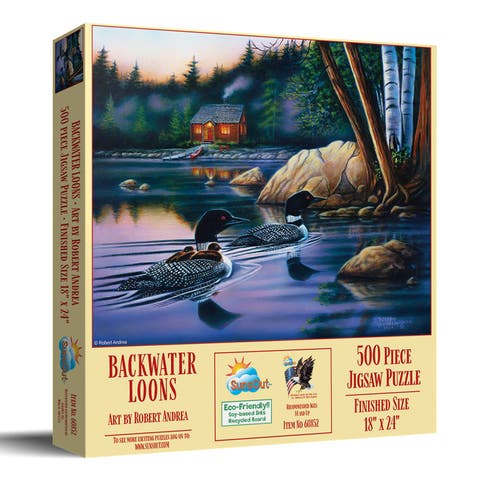 Backwater Loons 500 piece Jigsaw Puzzle for Adults