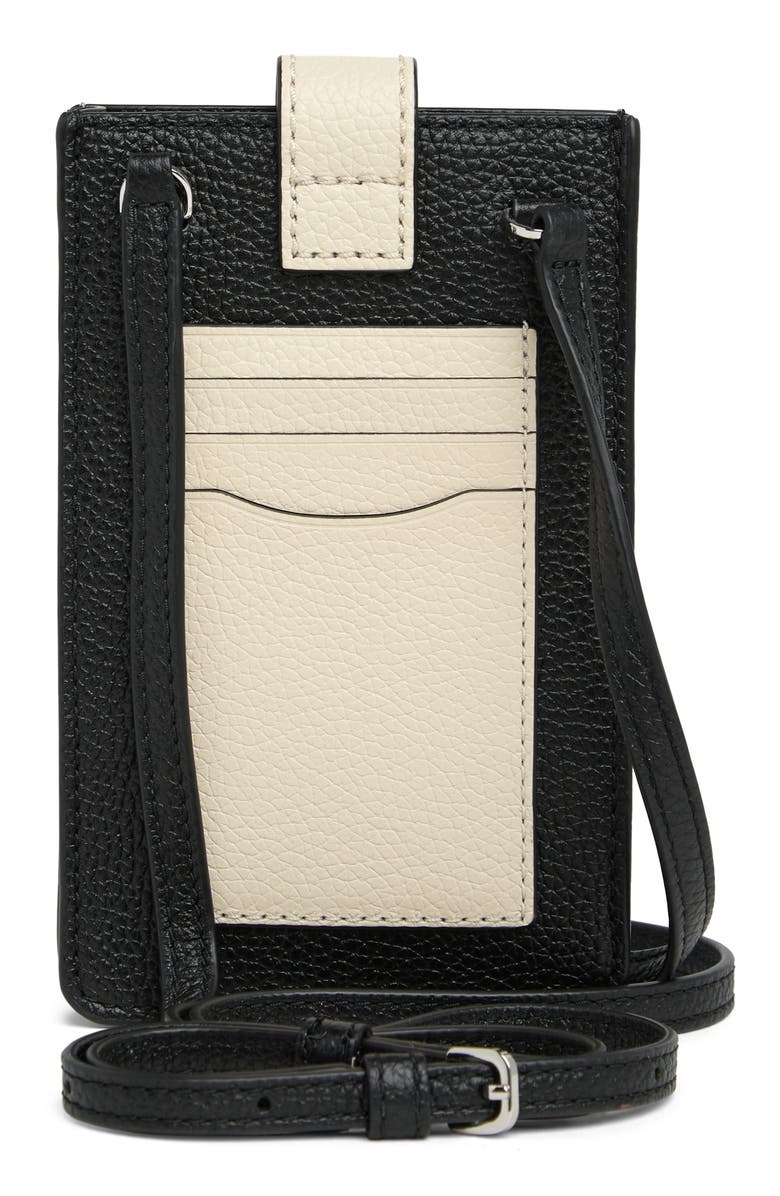 Marc Jacobs Leather Phone Crossbody Bag, Alternate, color, Marshmallow Multi