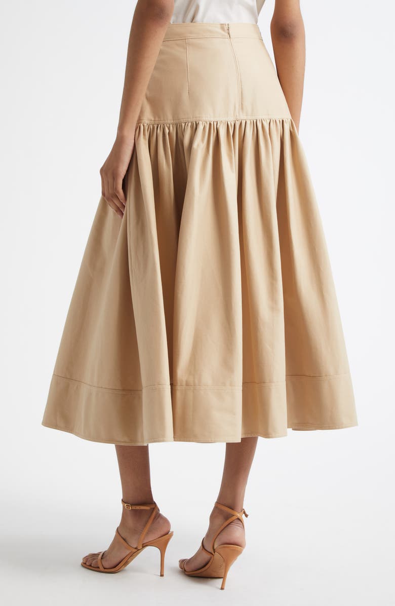 Cinq à Sept Ryan Brushed Twill Midi Skirt, Alternate, color, 
