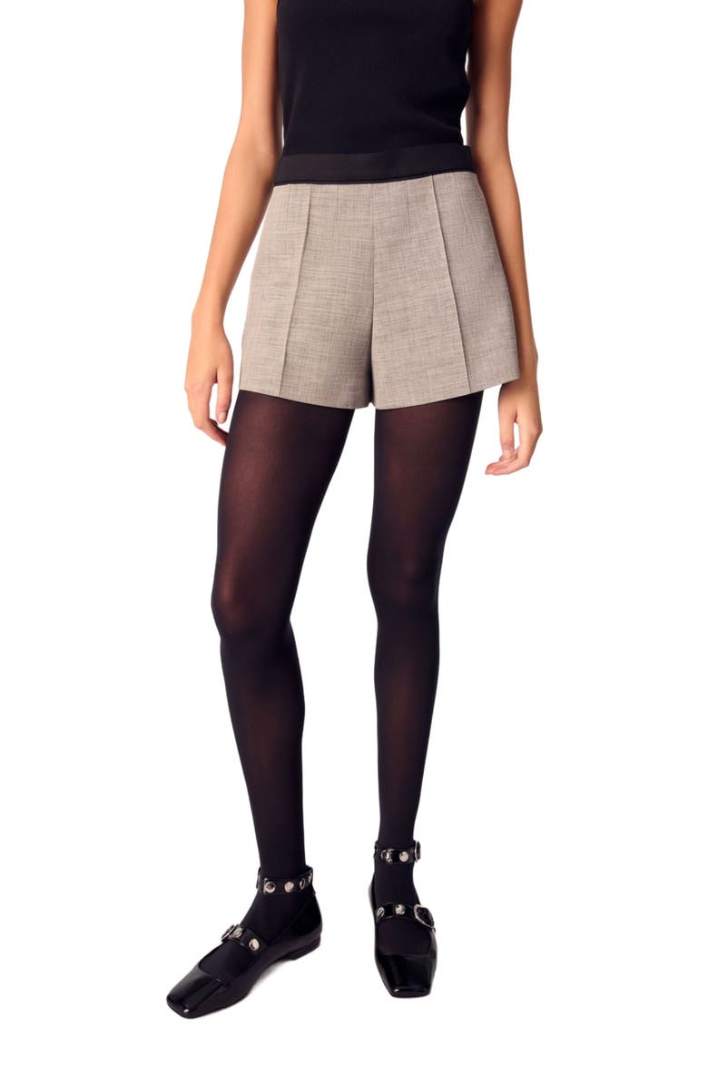 Suit shorts with darts