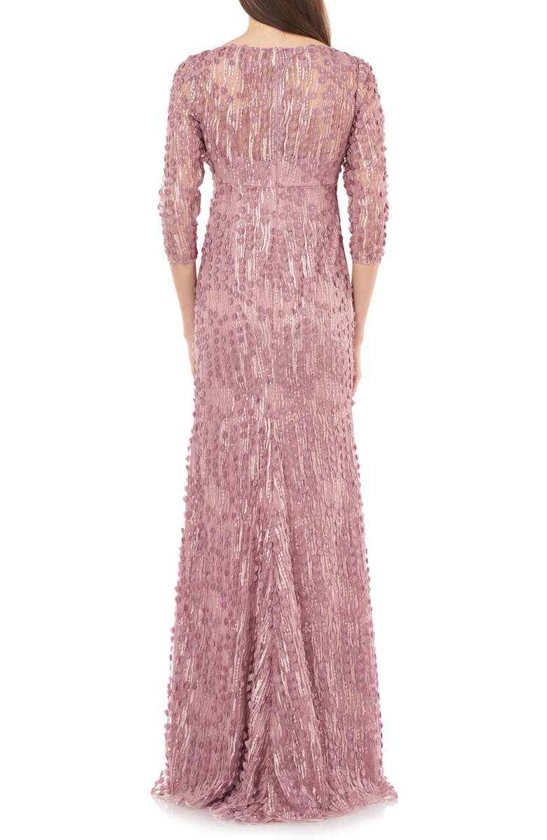 Carmen Marc Valvo Infusion 3D Petal Evening Gown, Alternate, color, 