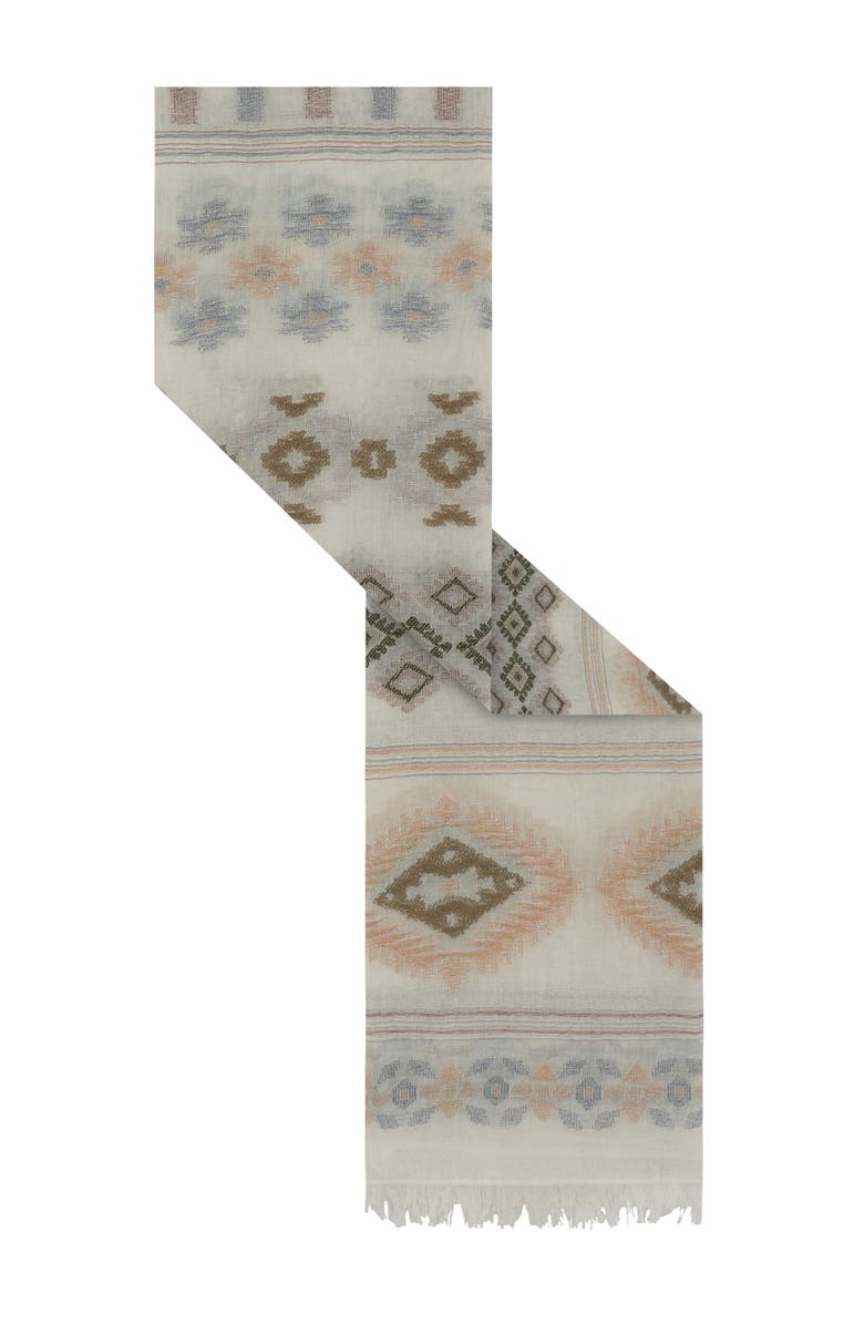 GERARD DAREL Delia Printed Scarf, Alternate, color, Khaki Green