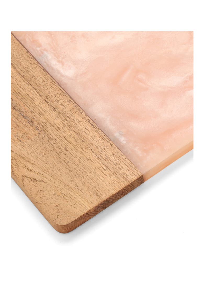 Ivory Resin & Wood Cheese Board, Alternate, color, PINK