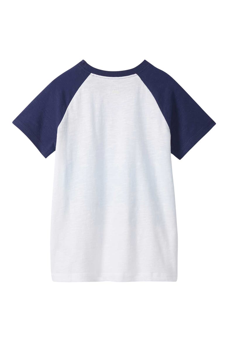Kids' Fin Stripes T-Shirt, Alternate, color, WHITE