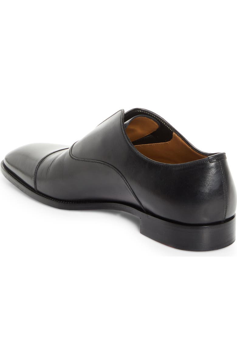 Christian Louboutin Alpha Cap Toe Slip-On, Alternate, color, Black