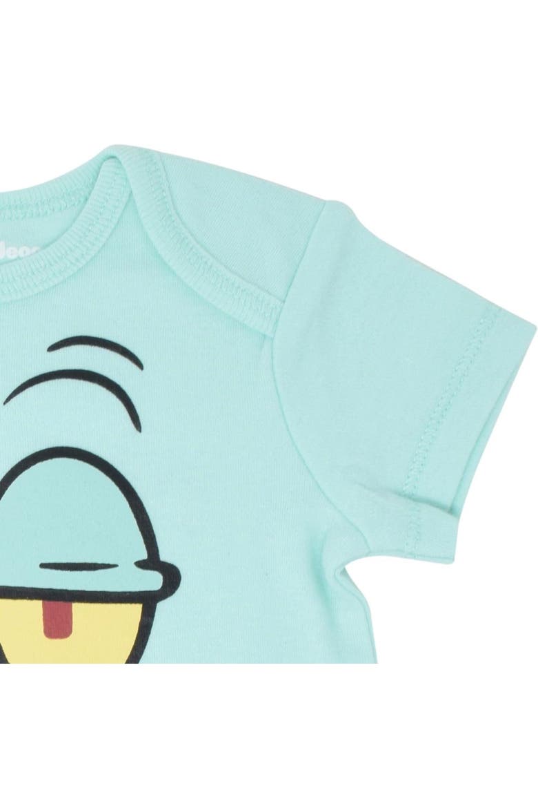 SpongeBob SquarePants 3-Pack Short Sleeve Bodysuits, Alternate, color, SpongeBob Multi