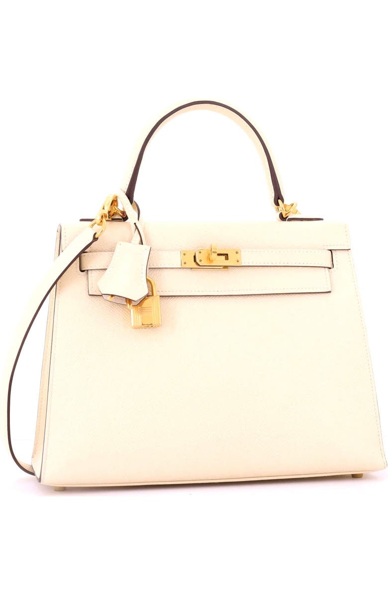 Pre-Owned Hermes Kelly Handbag Light Epsom with Gold Hardware 25, Alternate, color, Nata