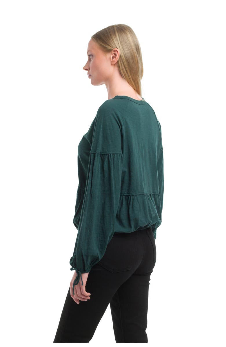 WILT Clothing Shirred Elastic Hem Tee, Alternate, color, White