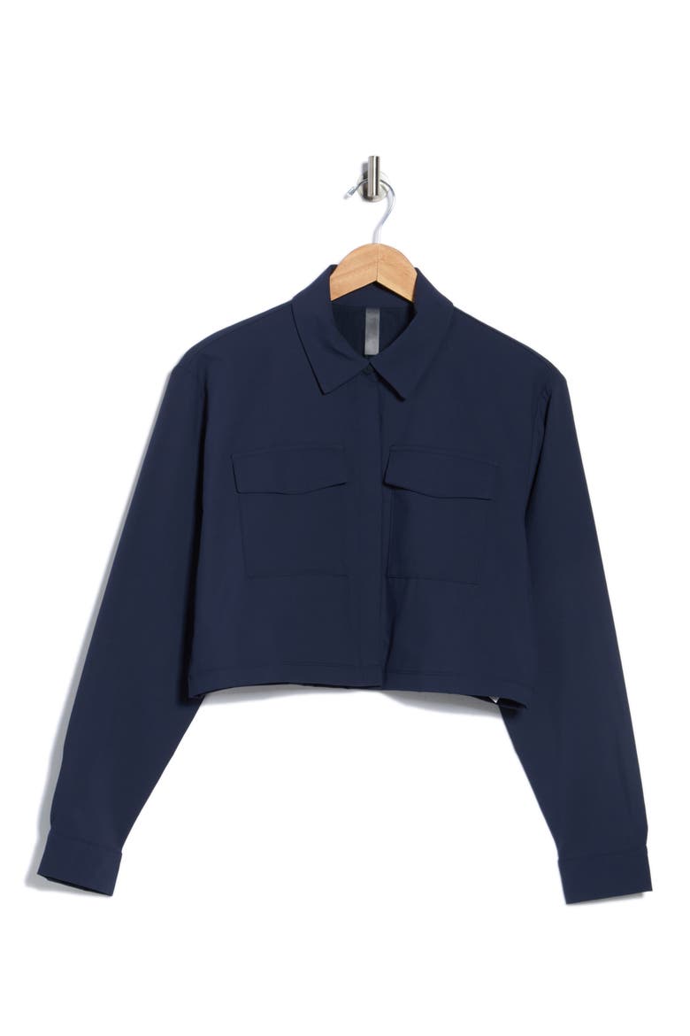 Midtown Crop Jacket, Alternate, color, NOCTURNAL NAVY