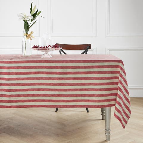 Linen Tablecloth - Sorrento Stripe