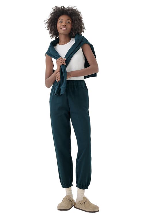 Pact Organic Brushed Fleece Sweatpant In Blue