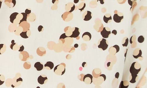 Foxcroft Davis Layer Dots Cotton Button-up Shirt In Birch Wood