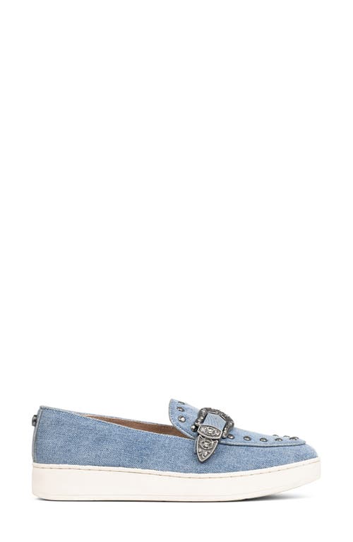 Donald Pliner Platform Wedge Loafer In Blue