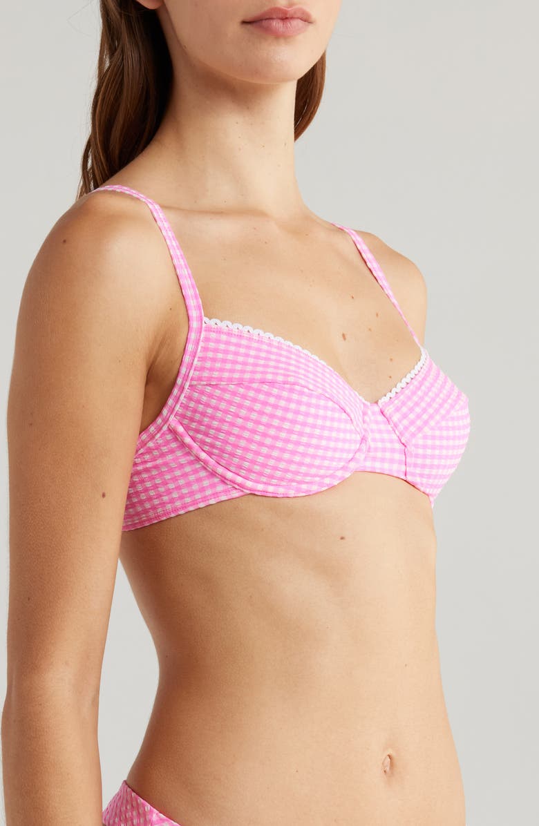 Kulani Kinis Ditzy Underwire Bikini Top, Alternate, color, Pink Diva