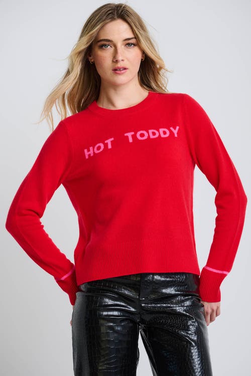 Lisa Todd Hot Toddy Cashmere Sweater In Red