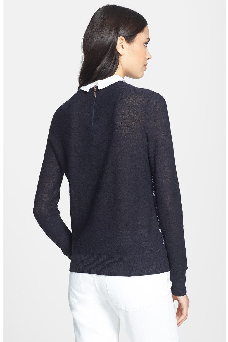 'Sandy' Crewneck Sweater, Alternate, color, MEDIUM NAVY