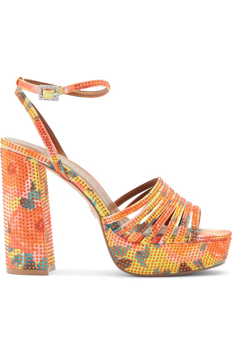 Kurt Geiger London Pierra Ankle Strap Platform Sandal, Alternate, color, Orange