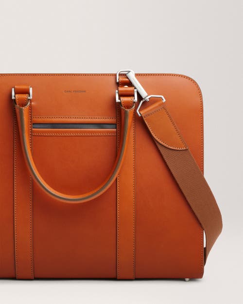 Carl Friedrik Palissy Double Briefcase In Cognac