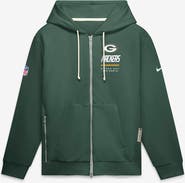 Nike Men's Nike Green Green Bay Packers Sideline Standard Issue Quarterback Scramble Dri-FIT Full-Zip Hoodie