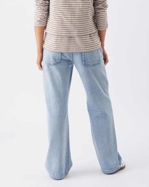 Ripe Maternity Billie Light Wash Elastic Waist Jeans For Maternity Comfort In Blue