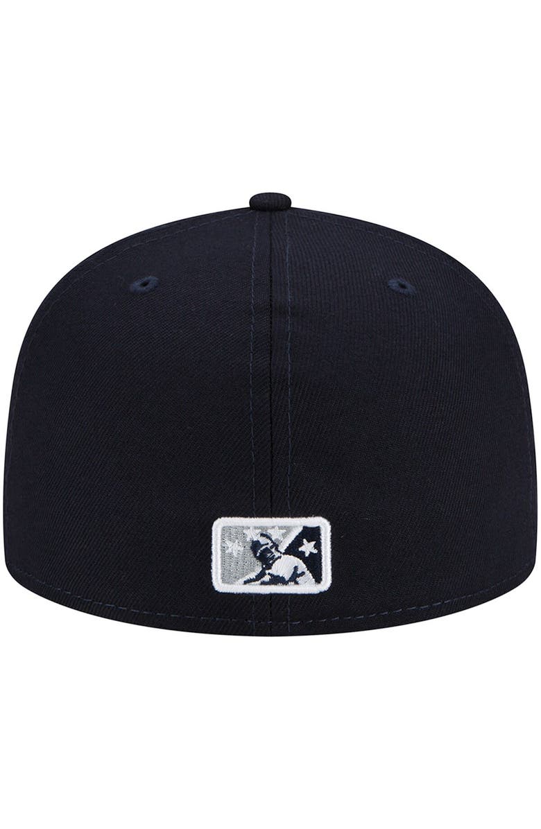 New Era Men's New Era Navy Hudson Valley Renegades Authentic Collection 59FIFTY Fitted Hat, Alternate, color, 