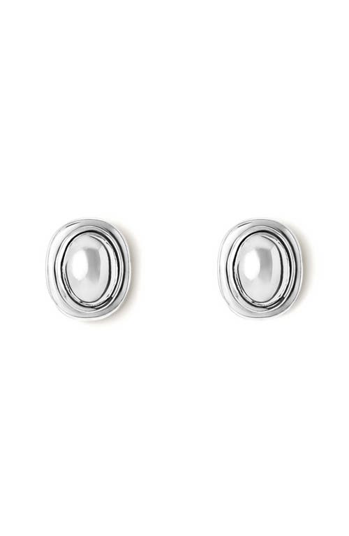 Lie Studio Lié Studio The Franka Stud Earrings In Metallic