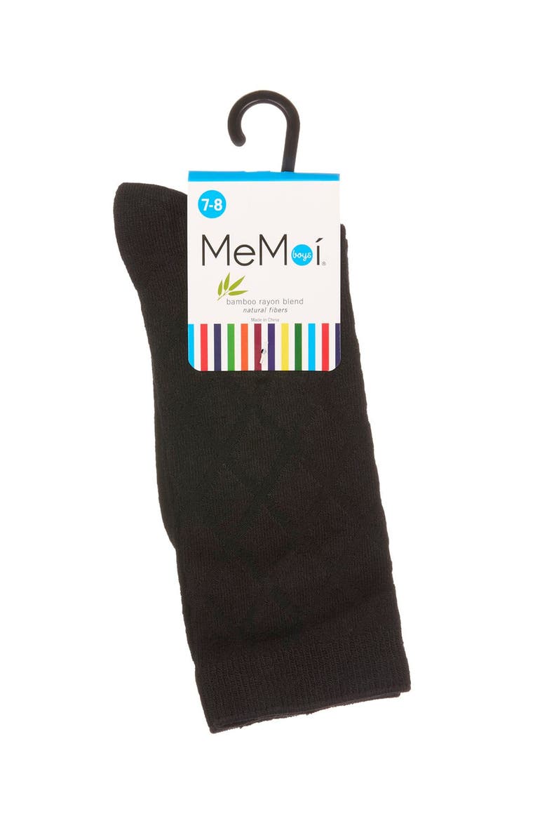 Diamond Crew Socks, Alternate, color, Black