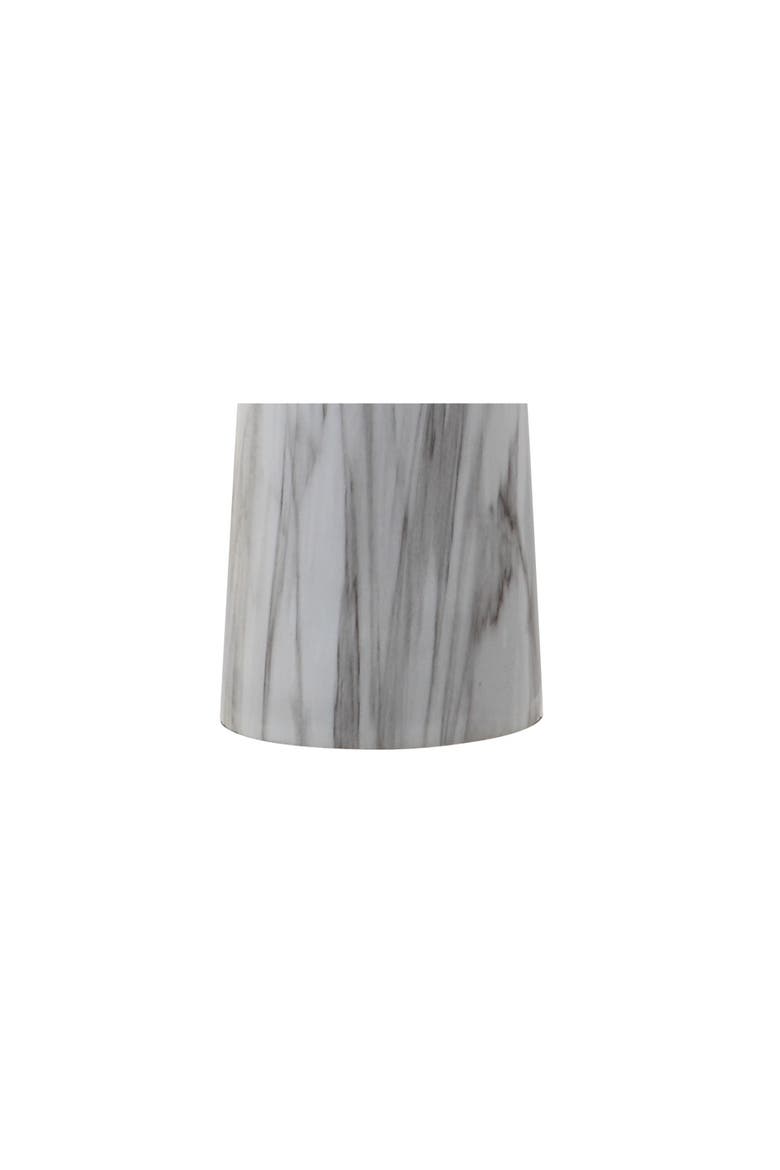Bradley 29" Resin LED Table Lamp, White/Black Faux Marble, Alternate, color, White/Black