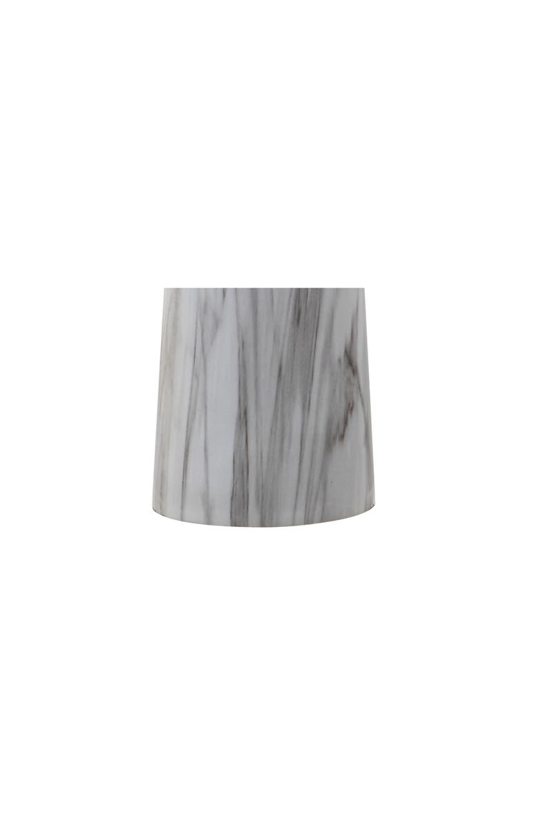 JONATHAN Y Bradley 29" Resin LED Table Lamp, White/Black Faux Marble, Alternate, color, White/Black