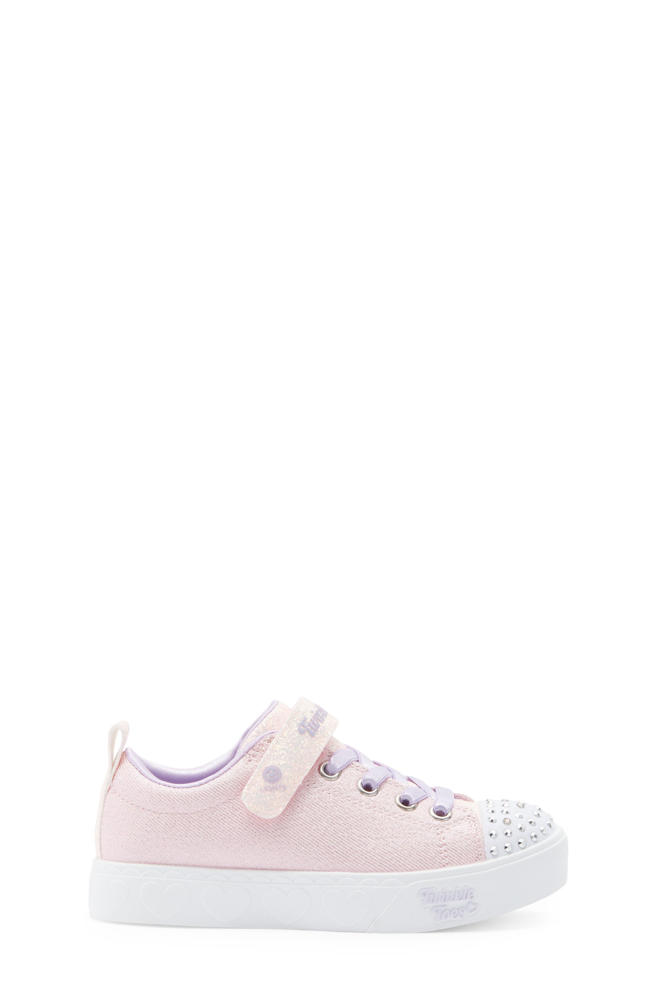 SKECHERS Kids' Heart Steps Light Up Sneaker, Alternate, color, Purple