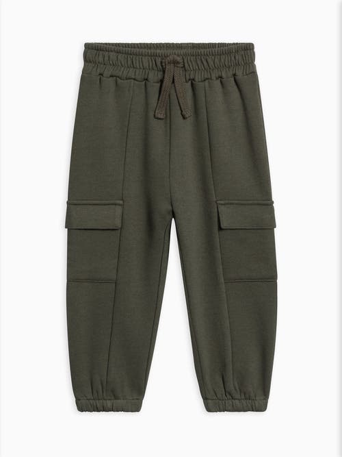 Kendi Dallis Fleece Cargo Sweatpants In Green