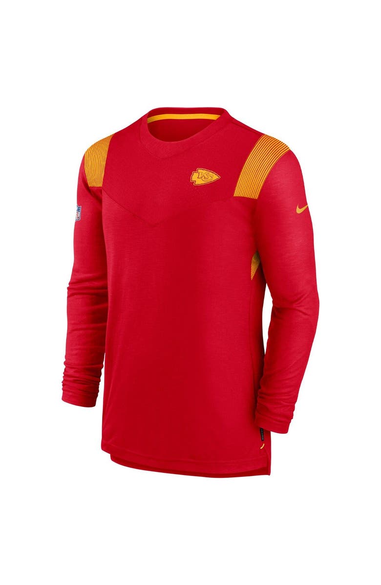 Nike Men's Nike Red Kansas City Chiefs Sideline Tonal Logo Performance Player Long Sleeve T-Shirt, Alternate, color, Red
