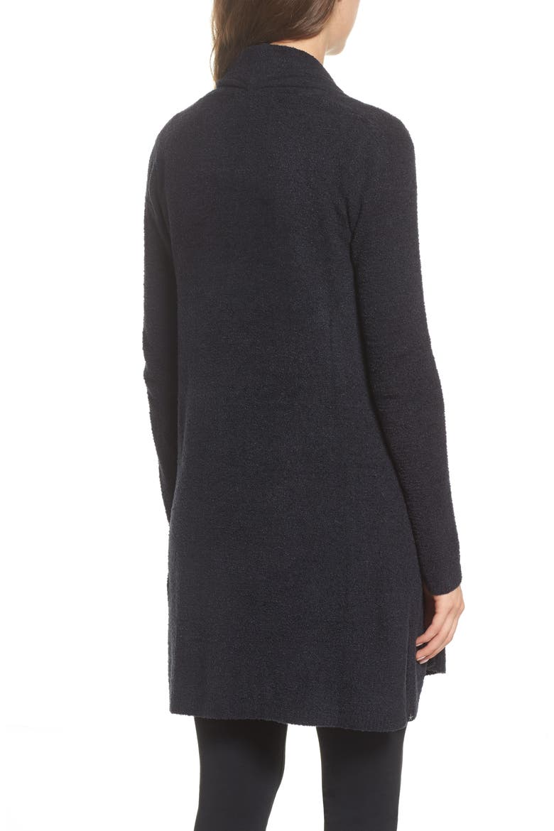 Barefoot Dreams Essential Cardigan, Alternate, color, BLACK