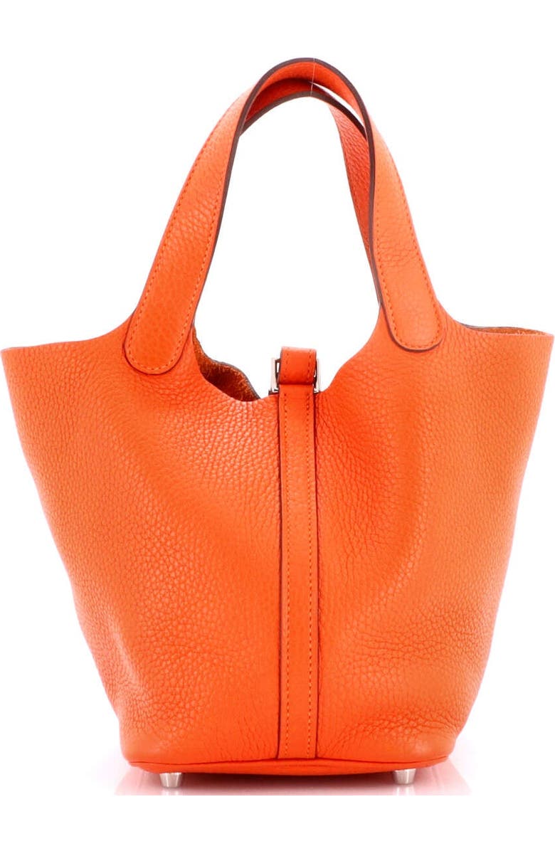 Pre-Owned Hermes Picotin Lock Bag Clemence PM, Alternate, color, Feu