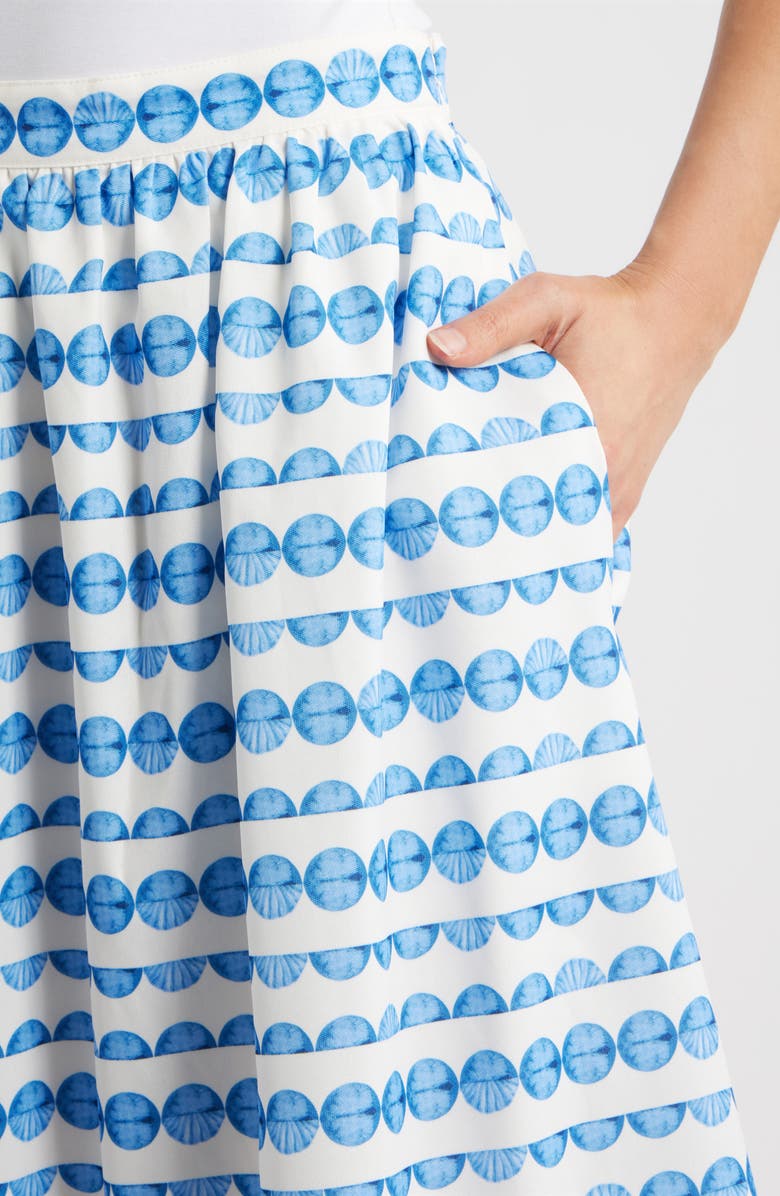 French Connection Structured Taffeta Midi Skirt, Alternate, color, 