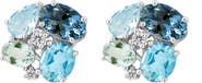 EFFY 14K White Gold Ocean Blossom Multi-Gemstone Earrings
