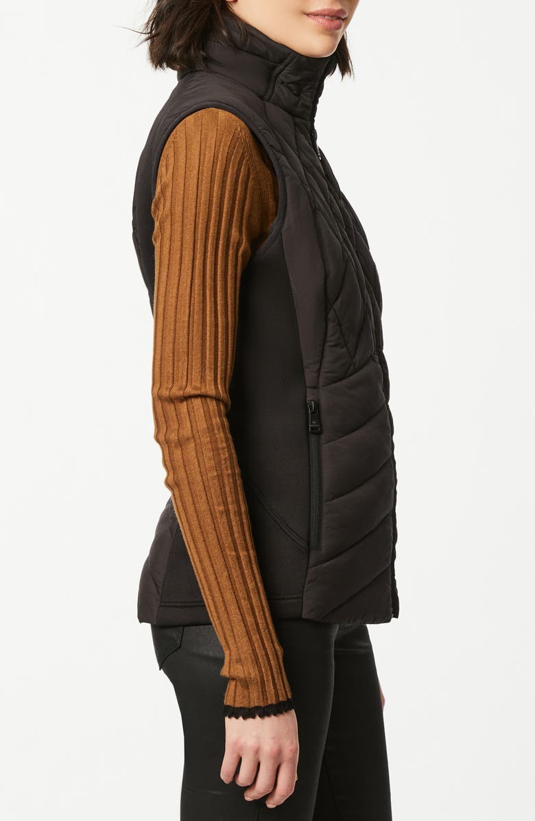 Bernardo Bernadro Neoprene Quilted Vest, Alternate, color,