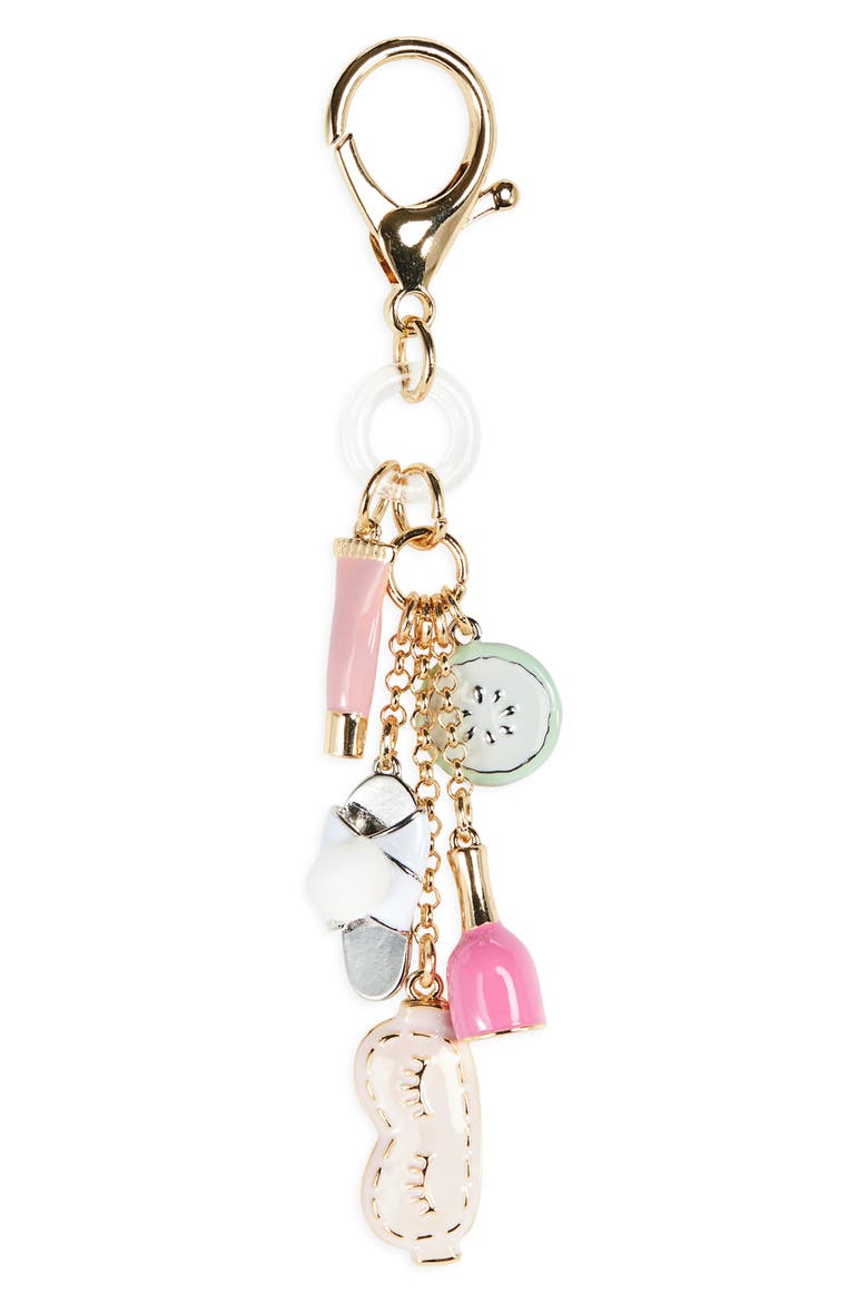 Spa Day Charm, Main, color, PINK MULTI- GOLD