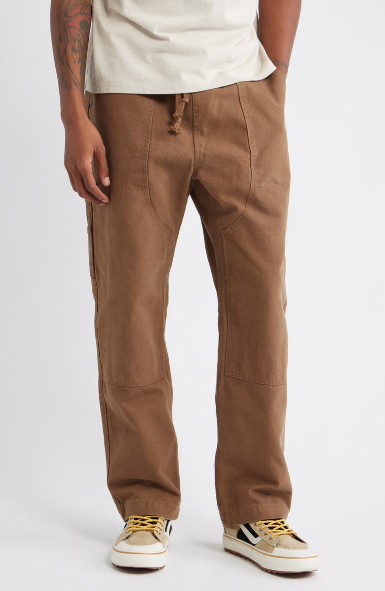 Service Works Utility Organic Cotton Drawstring Chef Pants, Main, color, Bark