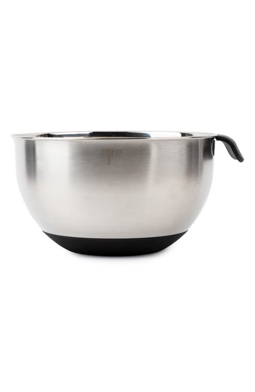 Core Home 6-piece Non-skid Stainless Steel Mixing Bowls & Lids Set In Silver