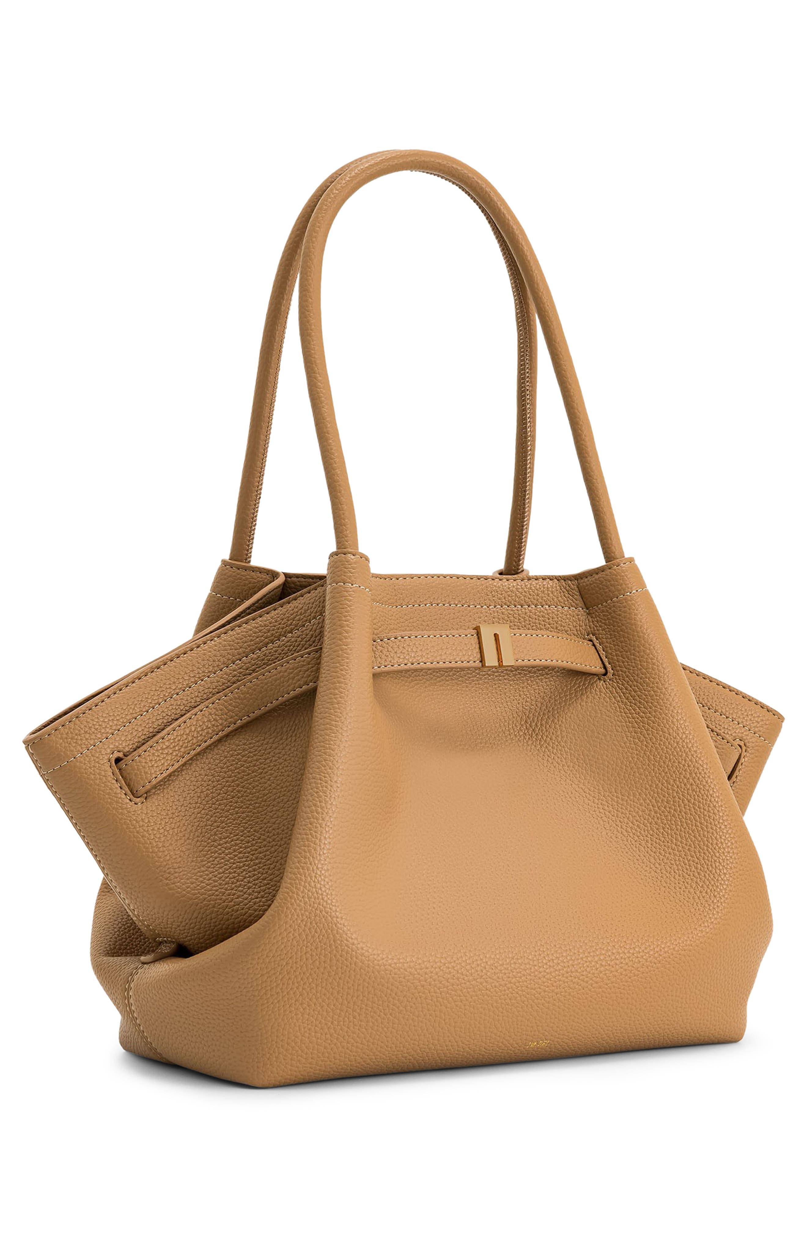 Medium Hana Tote, Alternate, color, LATTE COLOR